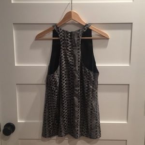 Amazing 100% silk Joie print racerback tank size M